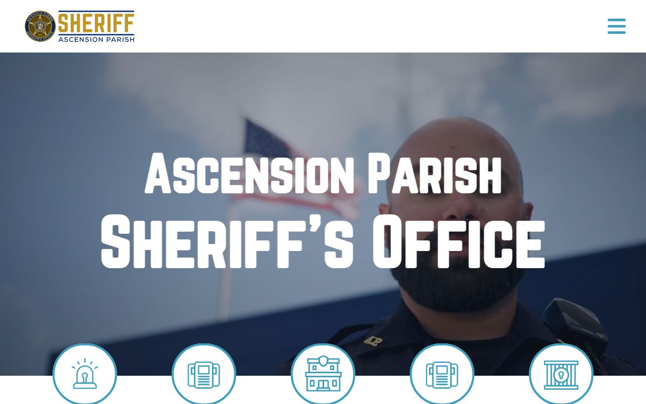 Ascension Parish Sheriff's Office website for 24 hour booking records