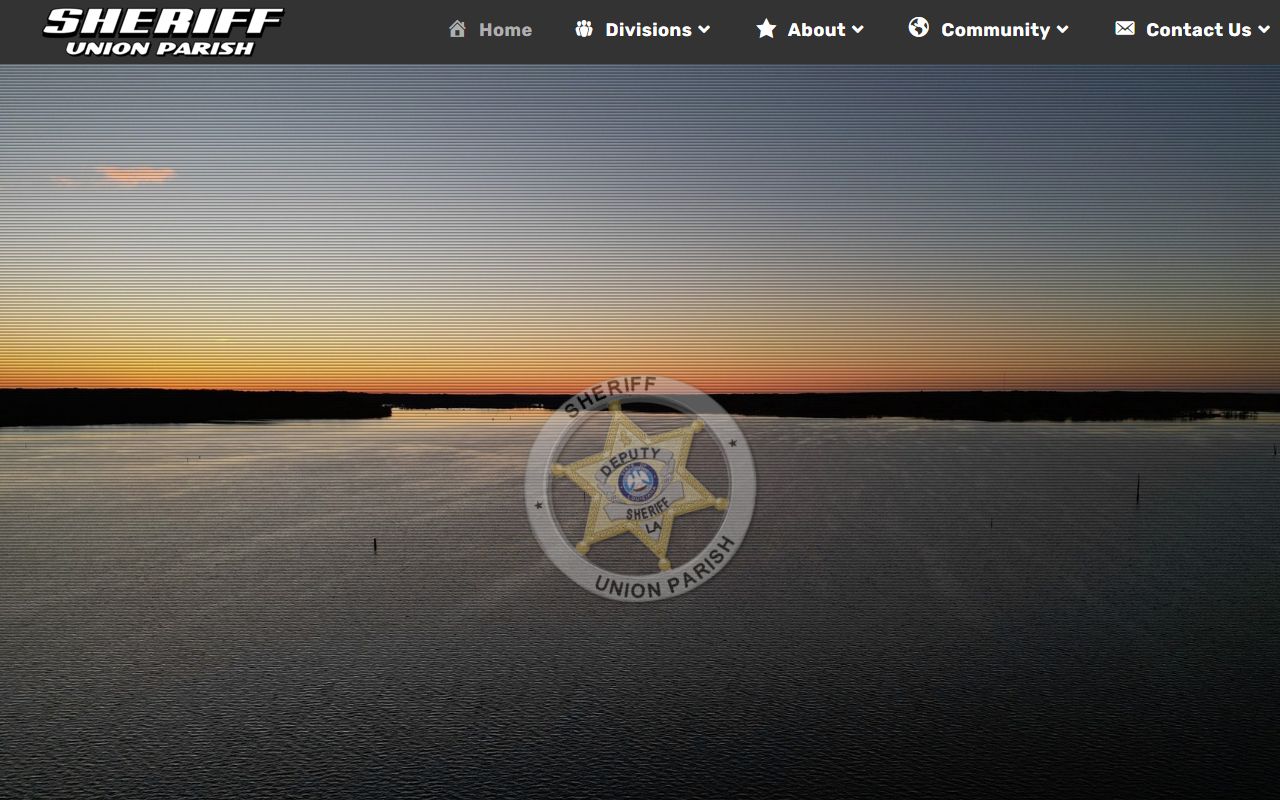 Union Parish 24 hour booking sheriff homepage